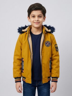 Trazo,Brand Boy's Mustad Jacket With Hoodi