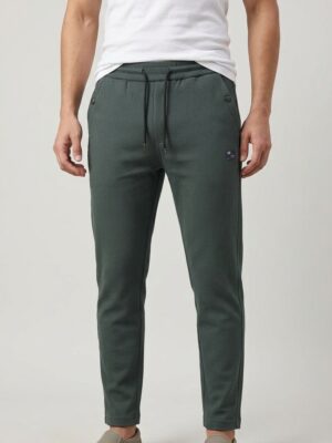Premium Textured Casual Jogger Trousers