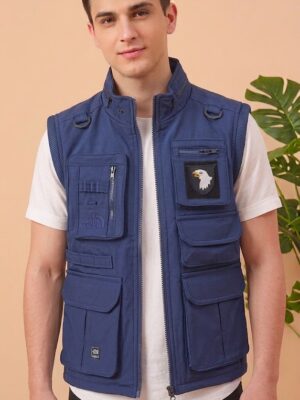 Trazo,Brand Men's Royal Belu Afghani Jacket